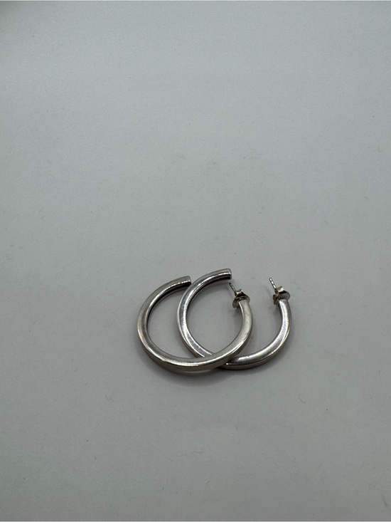 Mikimoto Jewelry - Mikimoto Hallmark 925 Sterling Silver Hoop Earrings